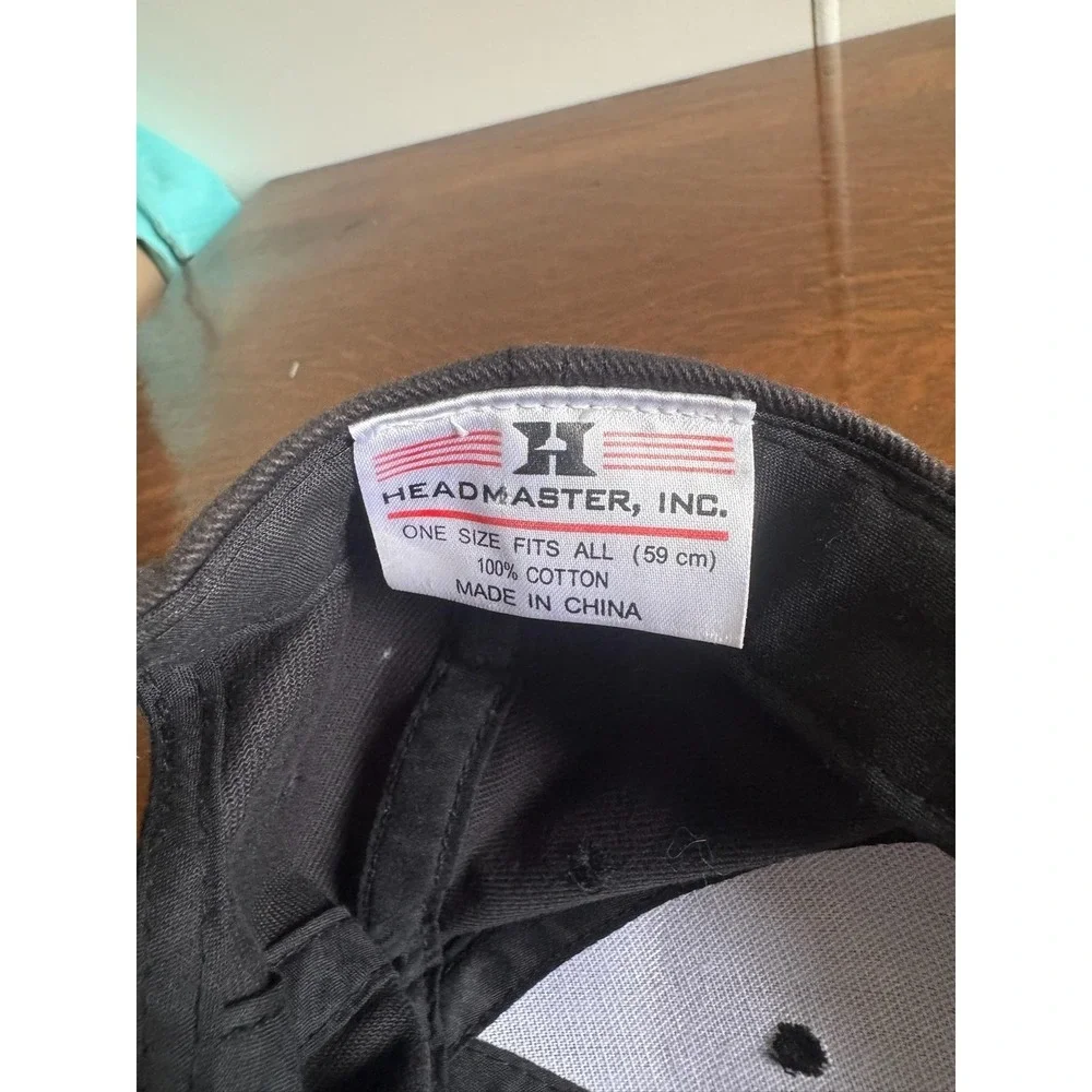 Headmaster‎ Hat Cap Strap Back One Size Black Fun With Dick & Jane Movie Mens